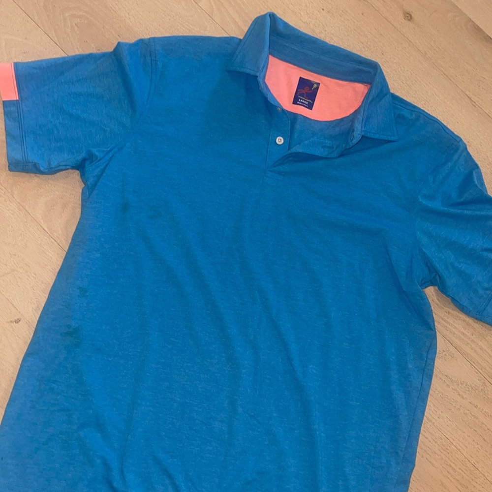Electric blue polo